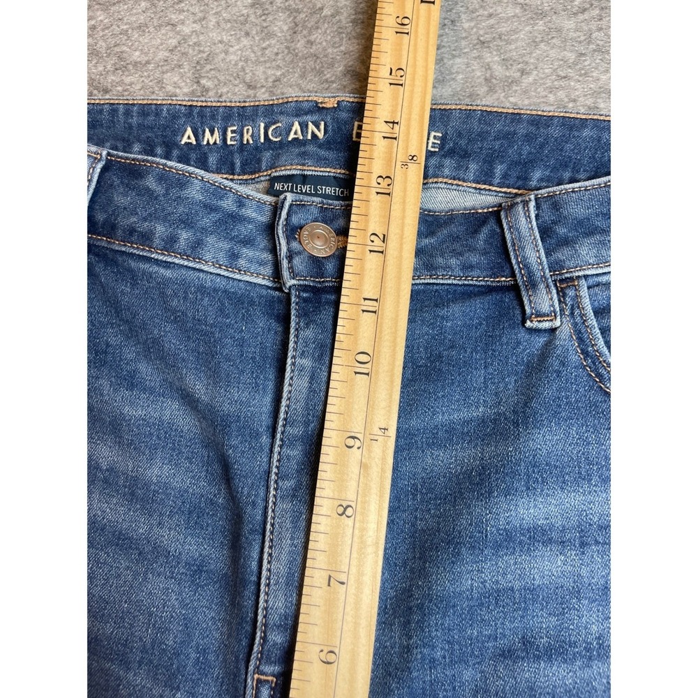 American Eagle Womens Size 18 Short Distressed High Rise Jegging Crop Distressed - Picture 4 of 13